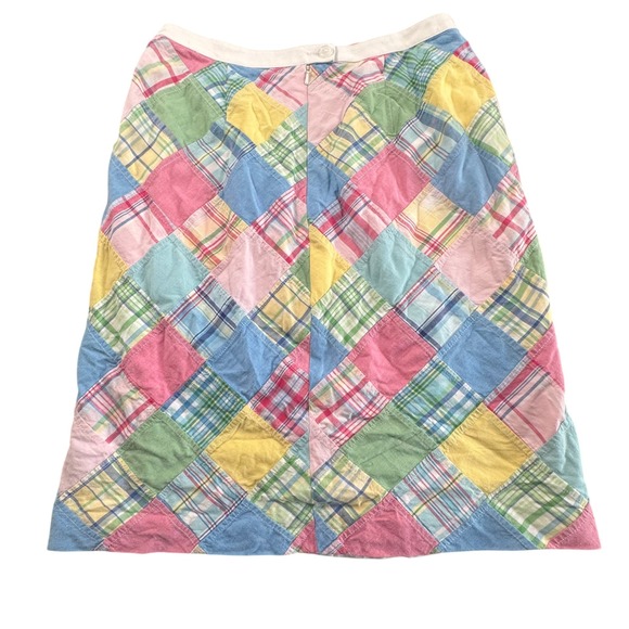 Brooks Brothers Women's Size 4 Madras Patchwork Skirt 100%‎ Cotton - Picture 3 of 5